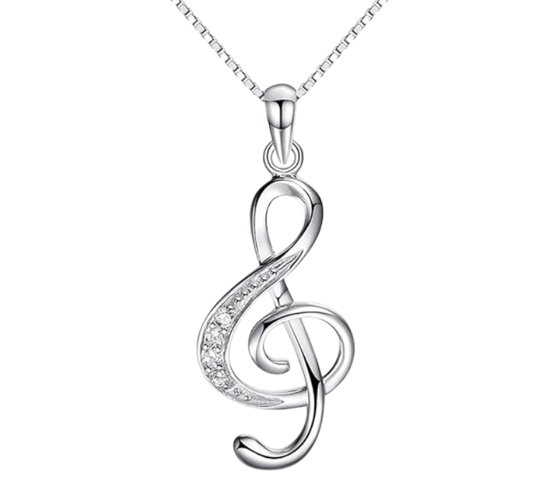 Pendentif Collier Argent Cristal